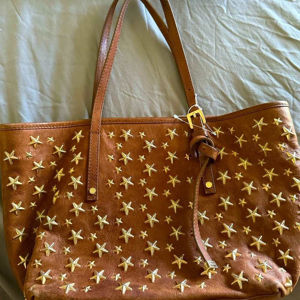 Jimmy Choo Star Studded Handbag - color Brown